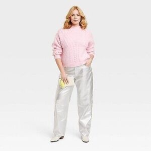 90's Baggy Metallic Wash Jeans - Sz 12 (Best fit 14-16)